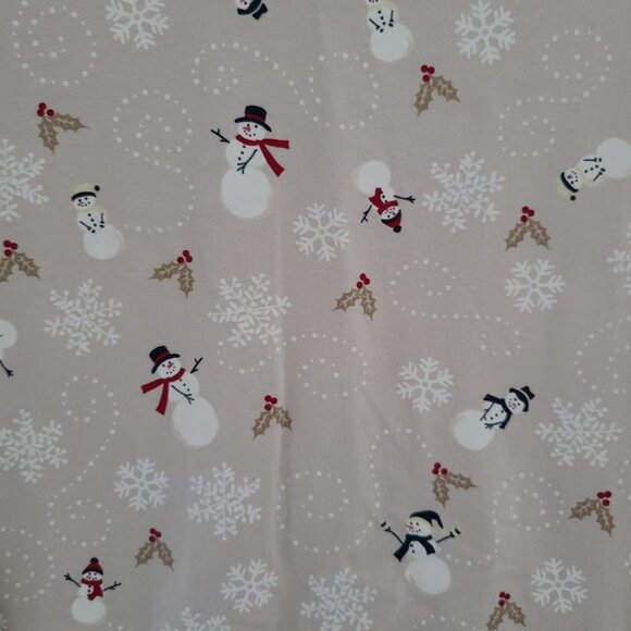 CROFT & BARROW TURTLENECK-SNOW MAN CHEER -CREAM - SIZE PXL - Picture 3 of 9